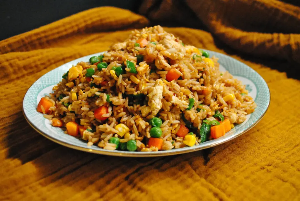 Egg Fried Rice (Burnt Garlic, No Extra Chicken)