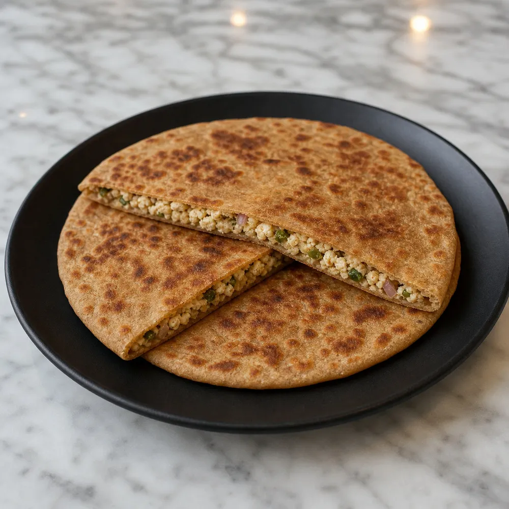 Paneer Paratha (No Butter)