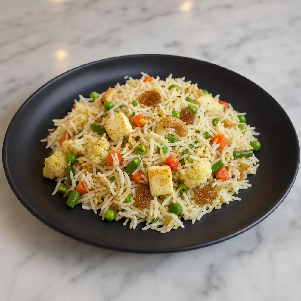 Navratan Pulao (No Butter)