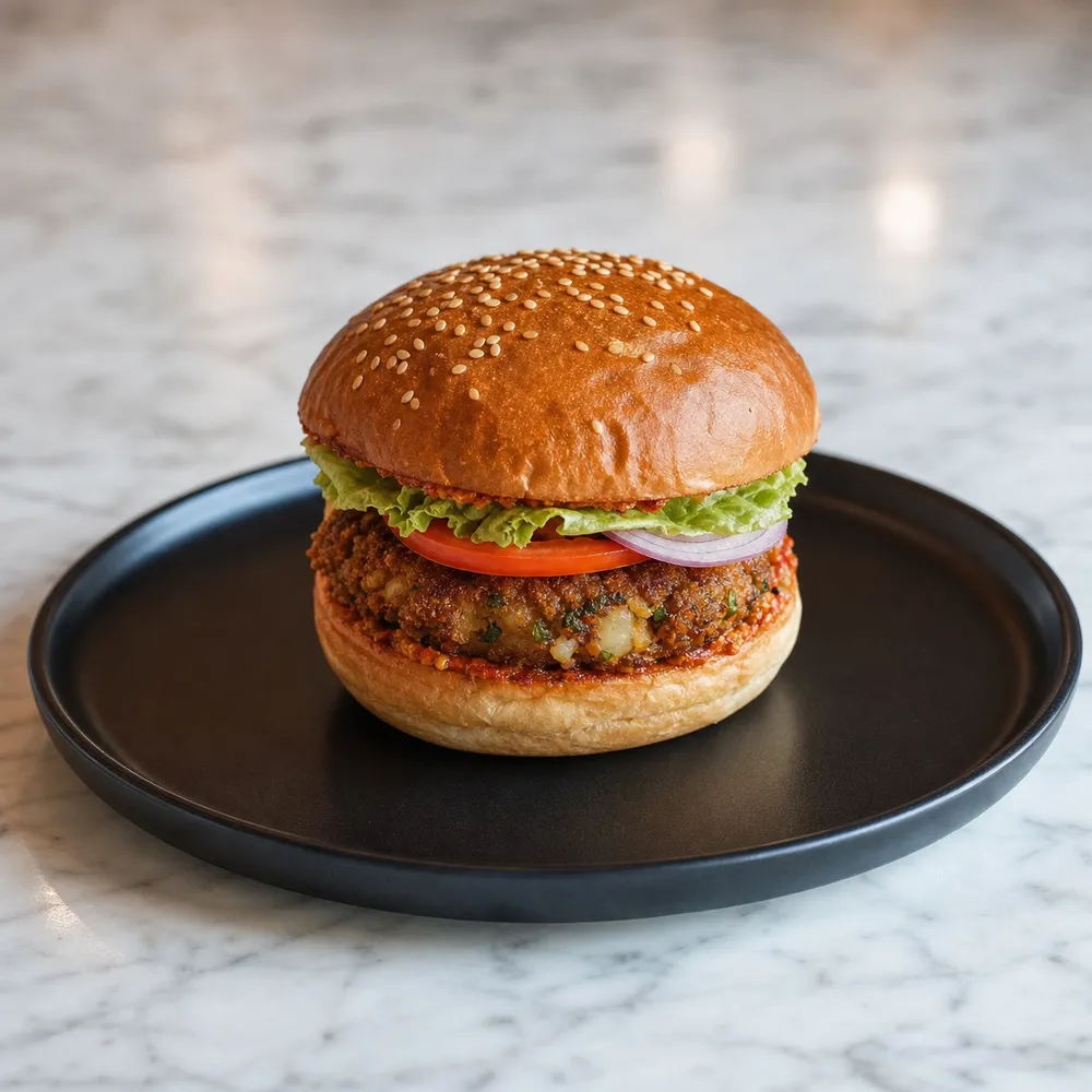 Angara Aloo Burger (No Extra Cheese, No French Fries)
