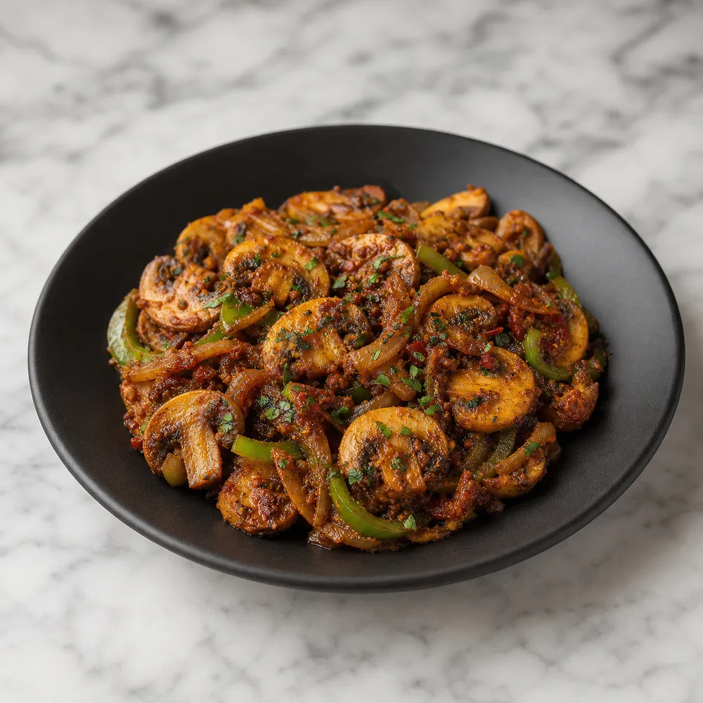 Tawa Mushroom Masala