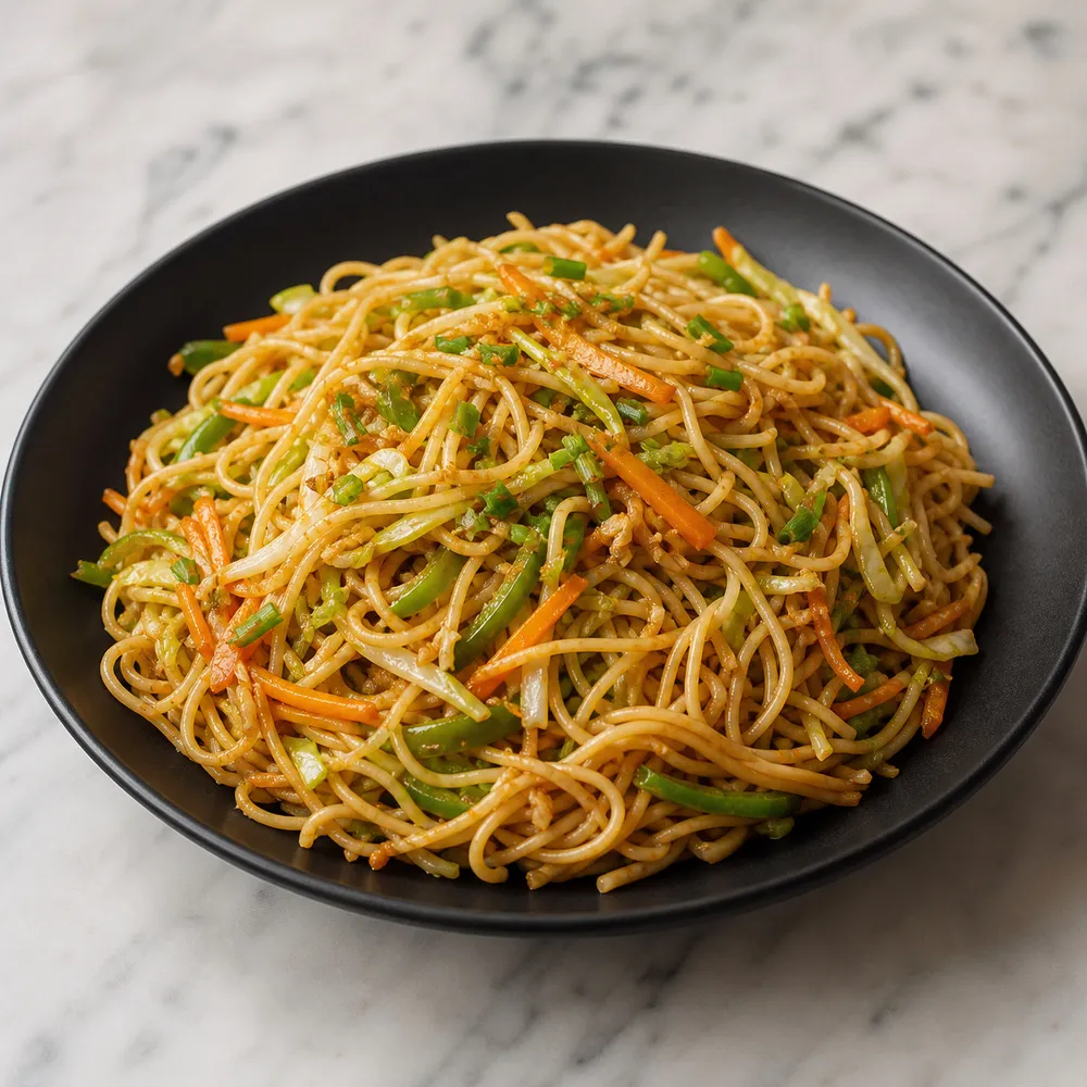Hakka Noodles (Burnt Garlic, No Extra Chicken)