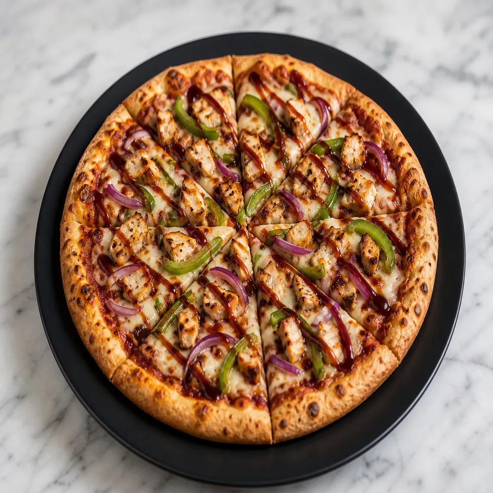 BBQ Chicken Pizza  (No French Fries, No Extra Chicken, No Extra Cheese)