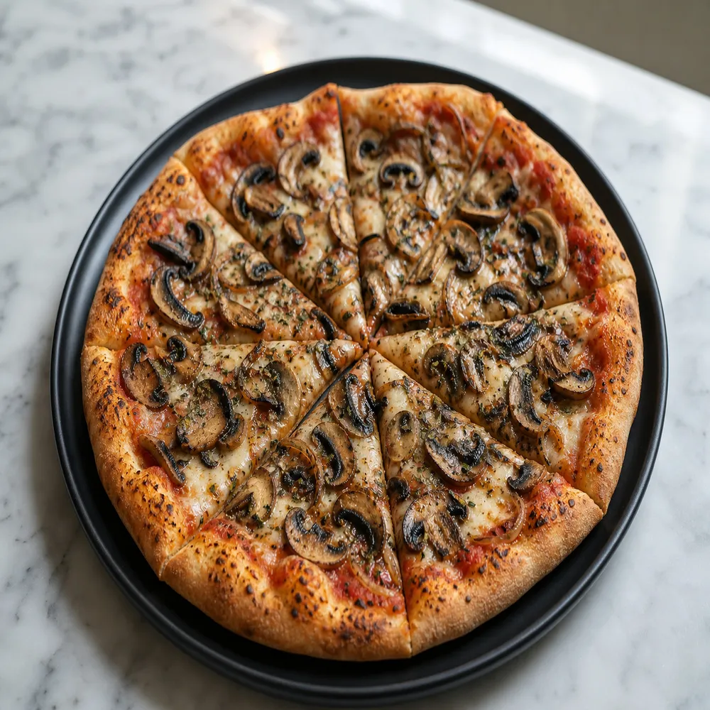 Grilled Mushroom Pizza (No Extra Cheese, No French Fries, No Extra Chicken)