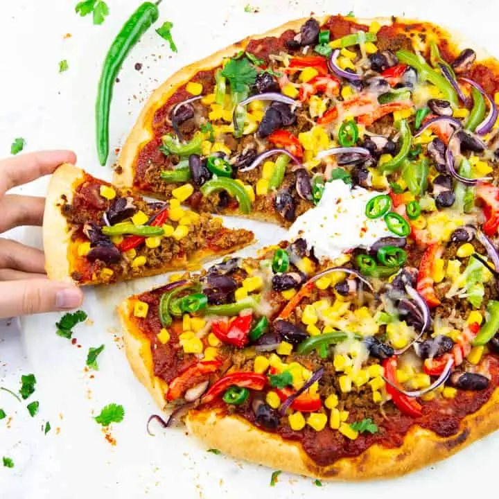 Mexican Pizza (No Extra Cheese, No French Fries, No Extra Chicken)