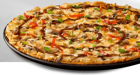 Spicy Chicken Mushroom Pizza (No Extra Cheese, No French Fries, No Extra Chicken)