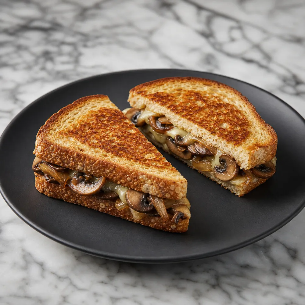 Grilled Mushroom Sandwich  (No Extra Cheese, No French Fries, No Extra Chicken)