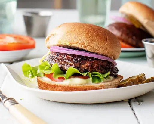 Grilled Mushroom Burger 